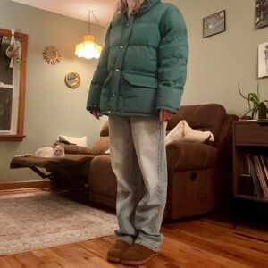 VTG 70's North Face Down Green Puffer Jacket